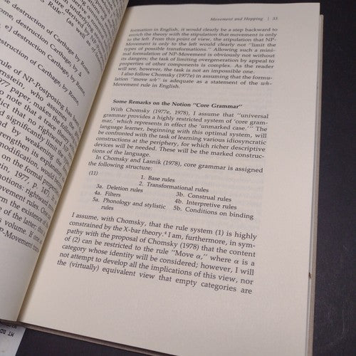 Surface Structure by Robert Fiengo -Hardcover -1980 -Vintage Philosophy / Math