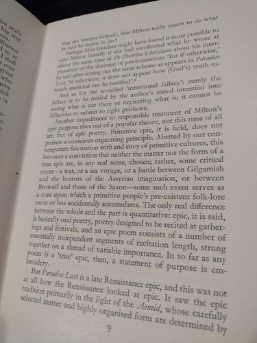 Paradise Lost: A Deliberate Epic, Ernest Sirluck (1967) Cambridge