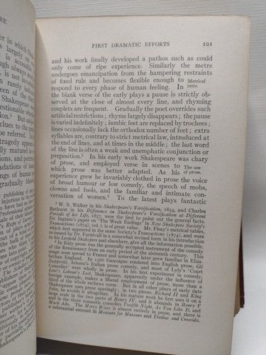 A LIFE OF WILLIAM SHAKESPEARE BY SIDNEY LEE -1916 -Hardcover No DJ -New Edition