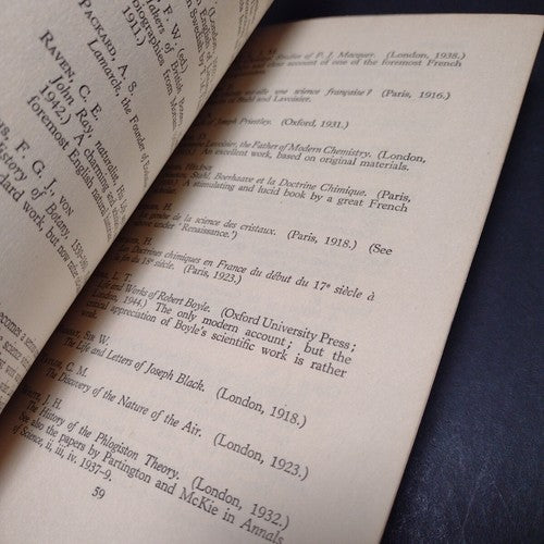 The Early History of Science: A Short Handlist -Paperback 1950 -Scientific Hist.