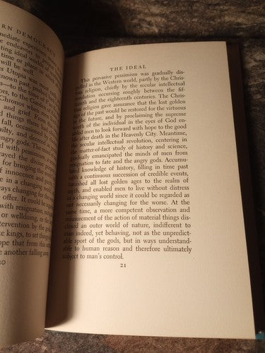 1941 Carl L. Becker MODERN DEMOCRACY 1st Edition HCwDJ