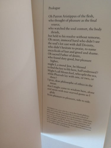 Michael BLUMENTHAL / Laps 1st Edition 1984 Poetry