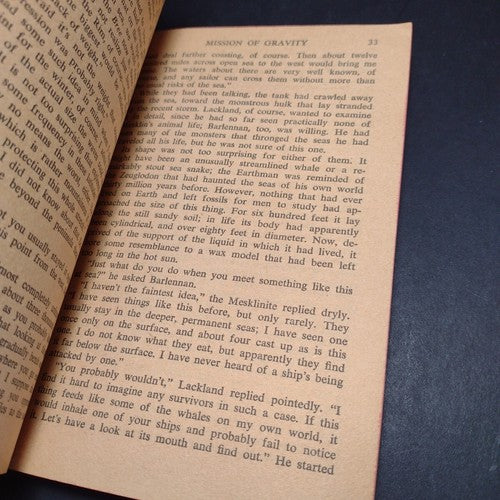 Mission of Gravity by Hal Clement -Paperback -1958 -Vintage Science Fiction