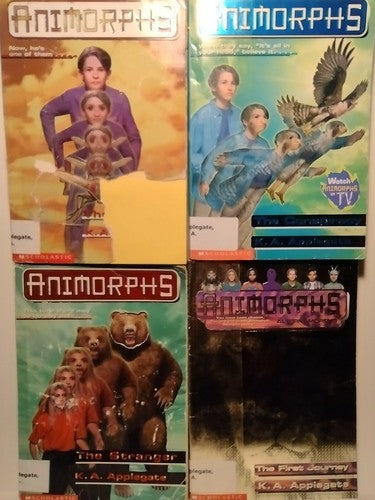 Lot of 4 Animorphs Novels, K.A. Applegate
