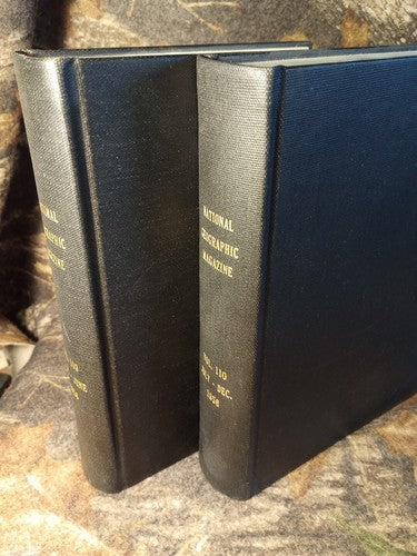 1956 National Geographic Magazine Bound Issues Jan-Dec Vol 1 & 2 HC