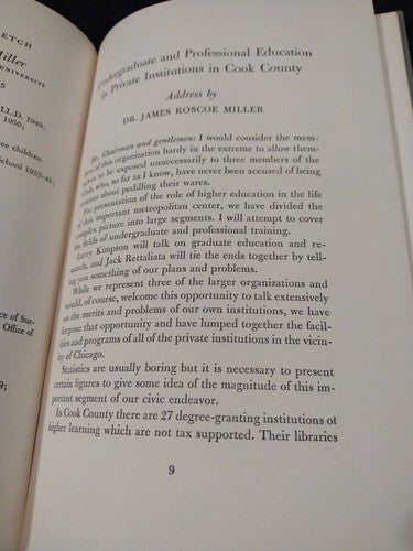 Commercial Club Of Chicago: Contributions Of Private Institutions 1955 exlibris