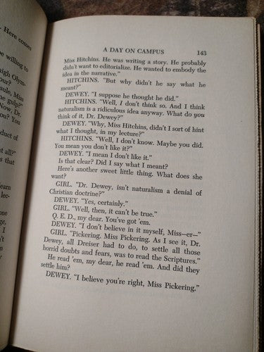 A Day On Campus by Carl Downes -1950 -Hardcover -Signed/inscribed Copy -ExLibris