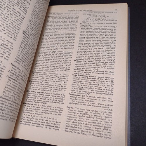 Dictionary of Philosophy by Dagobert Runes -1960 -Hardcover -Vintage Philosophy