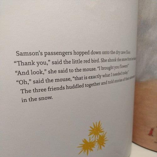 Samson in the snow, by Phillip C. Stead (2016) First Edition
