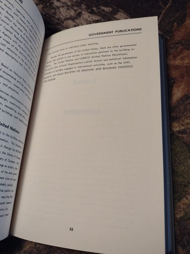 Building Construction: A Guide to Information Sources Howard Bentley -1964 -HC