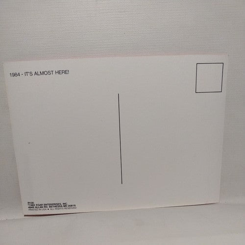 1984 Anti Ronald Reagan Red Postcard It’s Almost Here
