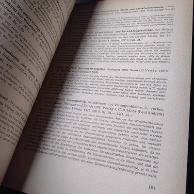 Literature-Verzeichnis Der Politischen Wissenschaften 1961, German Paperback