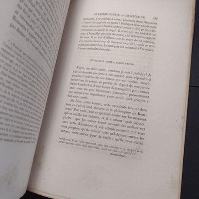 Memoires De Madame D'Epinay Tome Second par M. Paul Boiteau - 1863 Paperback