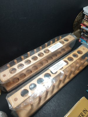 lot of 2 Test Tube Rack Wooden -resistant Lab Supplies for Laboratory 10 place
