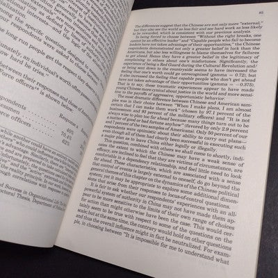 The Dynamics of Factions and Consensus in Chinese Politics, Lucian Pye -1980 PB
