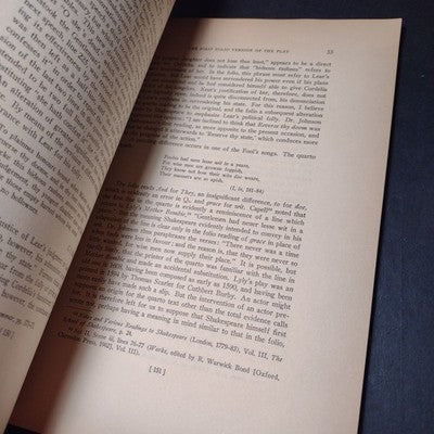 Language and Literature Vol. IV #2 - The Text of King Lear by Madeleine Doran