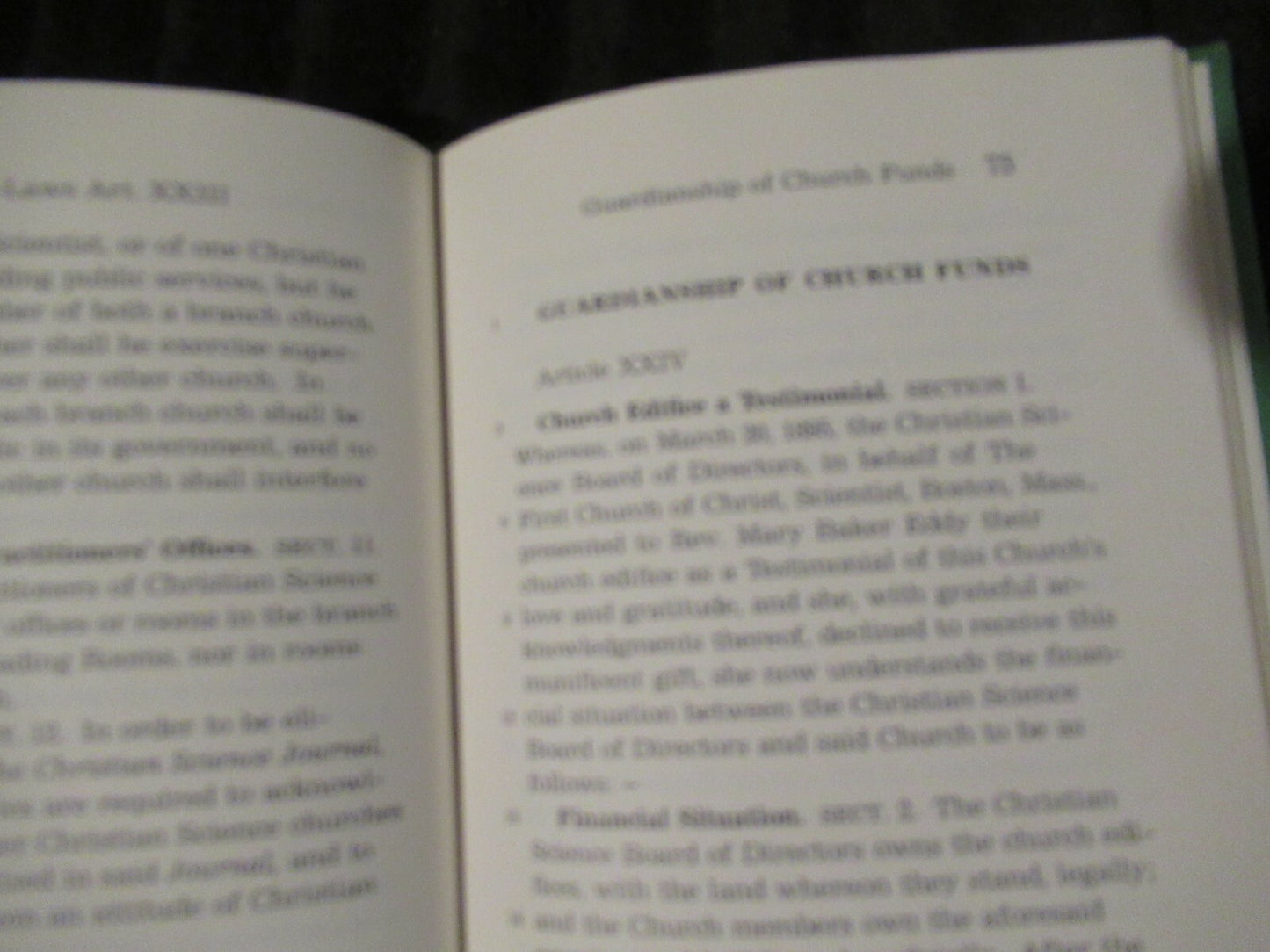 Church Manual of The First Church of Christ Scientist in Boston Mary Baker Eddy