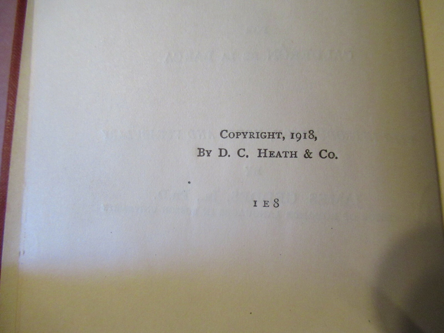 Calderon's El Alcalde De Zalamea, James Geddes Jr (1918) 1st Edition..