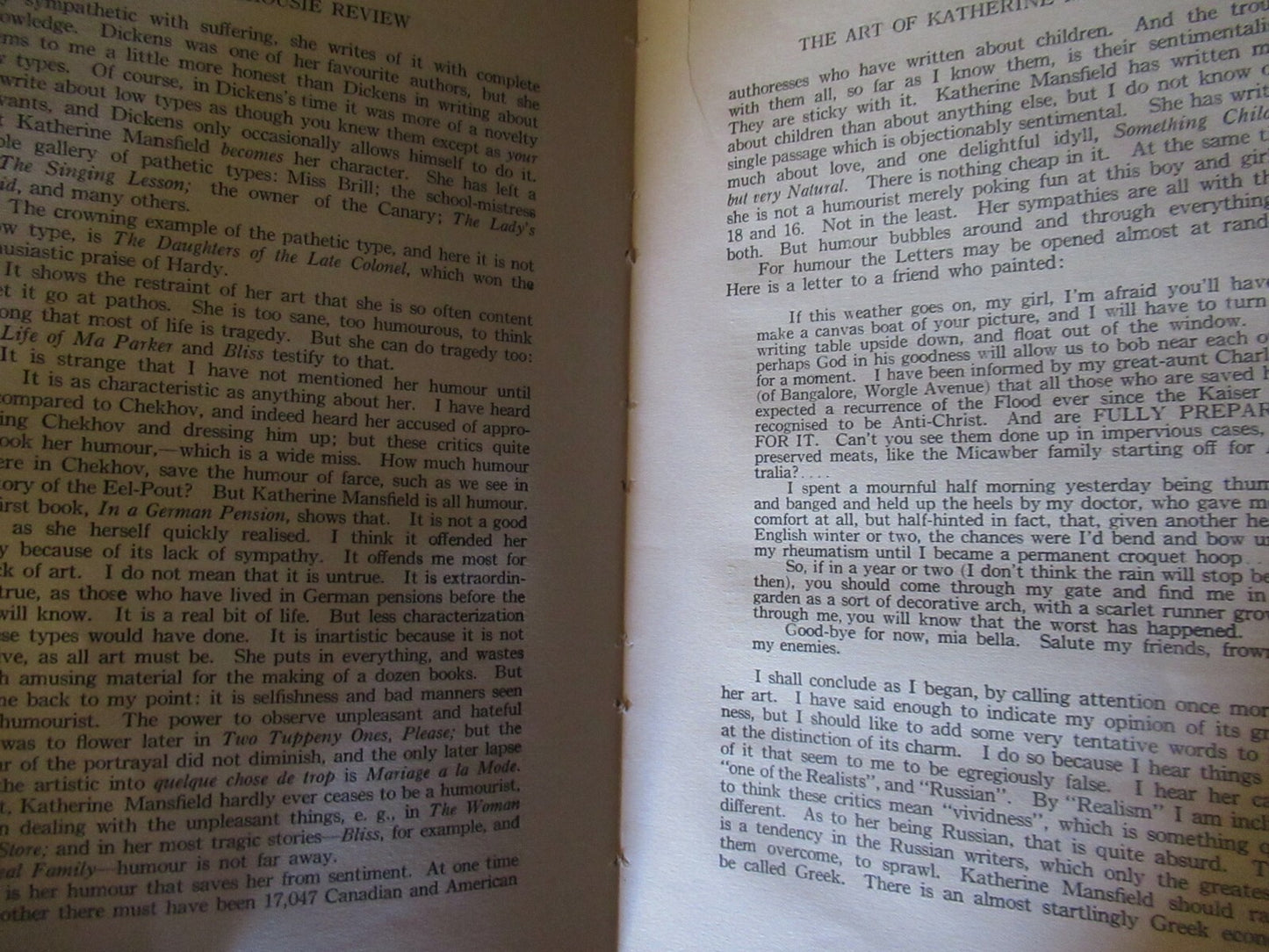 The Dalhousie Review, Vol. X, No. 1 (1930) Halifax Nova Scotia.