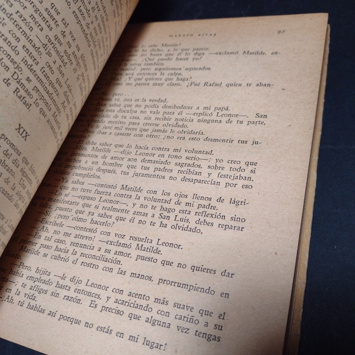 Martin Rivas, A. Blest Gana -1943 Spanish Paperback, Editorial Orbe