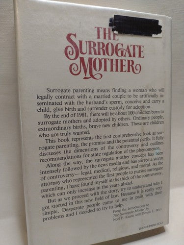 The Surrogate Mother by Dennis L. Breo and Noel P. Keane -1981 -HCwDJ -1st Ed.