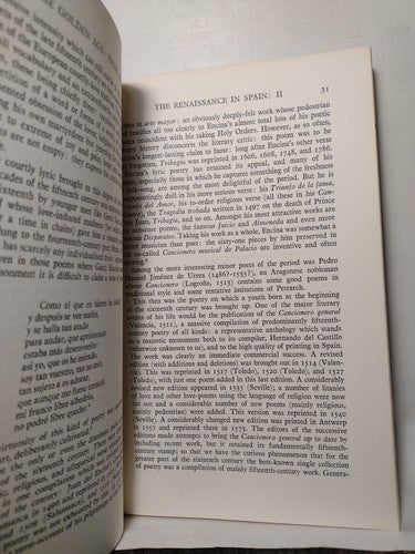 A Literary History Of Spain: The Golden Age, Prose and Poetry By R.O. Jones 1971