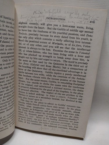 Pérez Galdós: Mariucha Comedia En Cinco Actos By S. Griswold Morley -Signed 1921