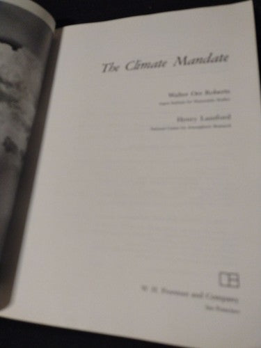The Climate Mandate Paperback Walter O. Roberts Novel  1979 PPBK Climatology