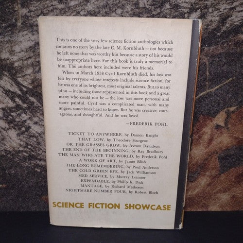 Science Fiction Showcase by Mary Kornbluth -Book Club Edition -Hardcover -1959