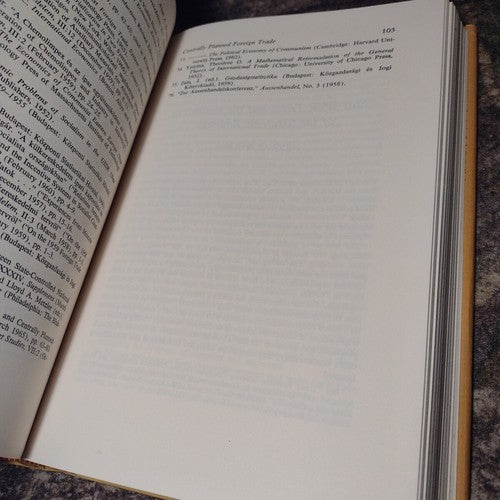 International Trade and Central Planning by Alan Brown -1968 Hardcover -Economy