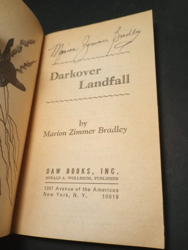Signed Marion Zimmer Bradley Darkover Landfall Paperback Lot Science Fiction