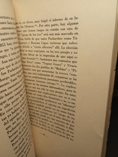 La Chronologia De La Historia Incaica -Folio Copy -1963 -Spanish History