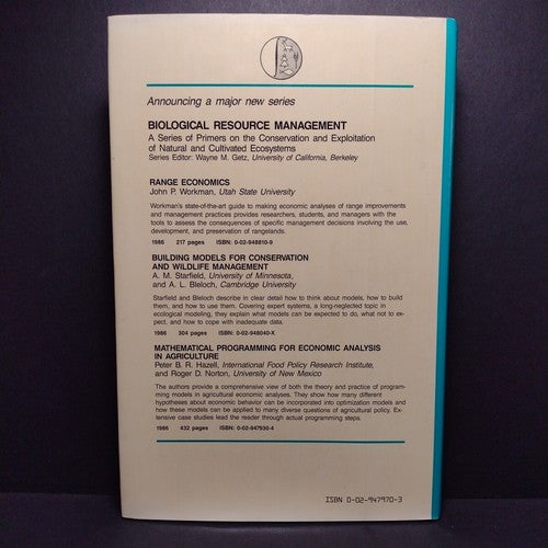 Adaptive Management of Renewable Resources by Carl Walters -Hardcover