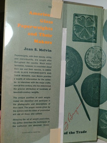 American Glass Paperweights and Their Makers By Jean Melvin -1966 -1st Ed -HCwDJ
