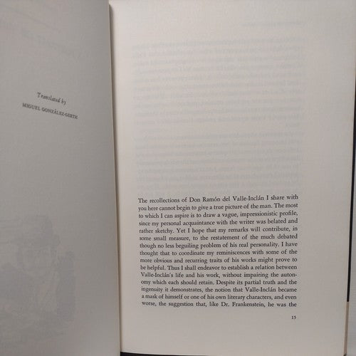 Valle-Inclan: Centennial Studies by Ricardo Gullon- 1968- 1st Ed- HC w/ DJ