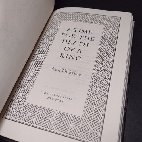 A Time For the Death of a King by Ann Dukthas -Hardcover -1st Edition -1994