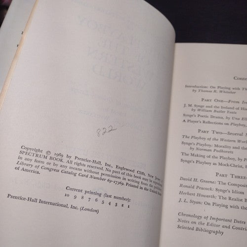 Twentieth Century Interpretations of The Playboy of the Western World, Whitaker