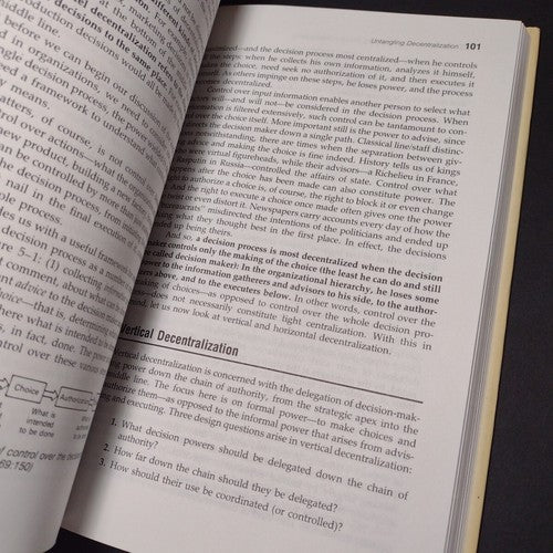 Structure in Fives: Designing Effective Organizations by Henry Mintzberg 1983 HC