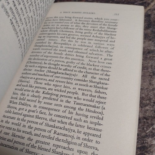 Dialogue Between a Theist and An Idolater by Brahma Pauttalik Samvad -1963 1st E