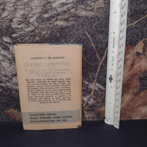 Teatro Completo Por Leandro F. De Moratin -Hardcover -3rd Edition -1963
