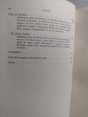 Gustave Flaubert Et Le Principe D'Impassibilité Par Marianne Bonwit - 1950 - PB.