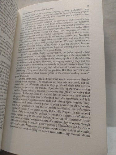 The Splendid Art of Opera: A Concise History by Ethan Mordden -1980 -HCwDJ -1st