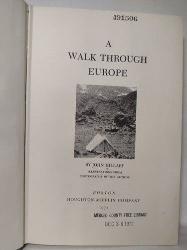 A Walk Through Britain by John Hillaby -1974 -HCwDJ -2nd Print -ExLibrary
