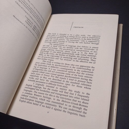 The Interpretation of Language Volume 2 by Theodore Thass-Thienemann -1973 -HCDJ