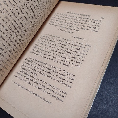 Portraits Intimes Du Dix-Huitieme Siecle II -1923 French Paperback -Definitive