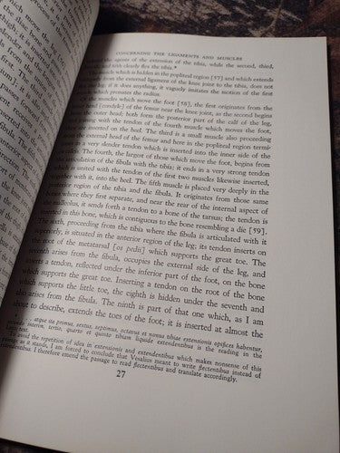 MIT PRESS: The Epitome of Andreas Vesalius by L.R. Lind -1969 Vintage Paperback