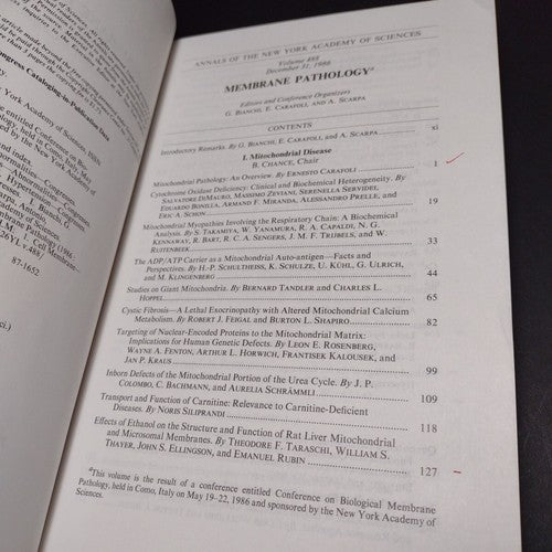 Annals of the New York Academy of Sciences: Membrane Pathology, G. Bianchi