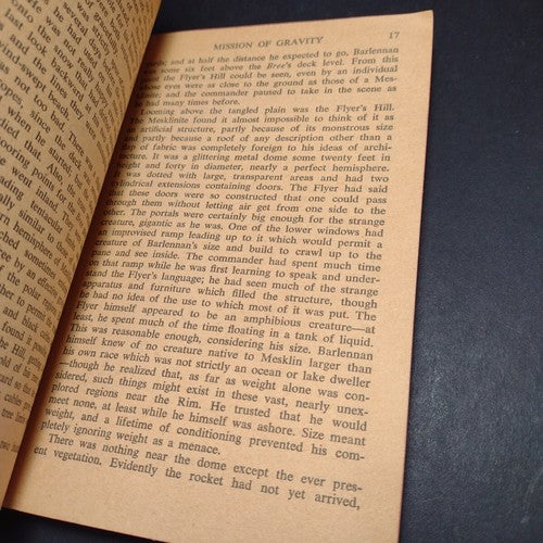 Mission of Gravity by Hal Clement -Paperback -1958 -Vintage Science Fiction