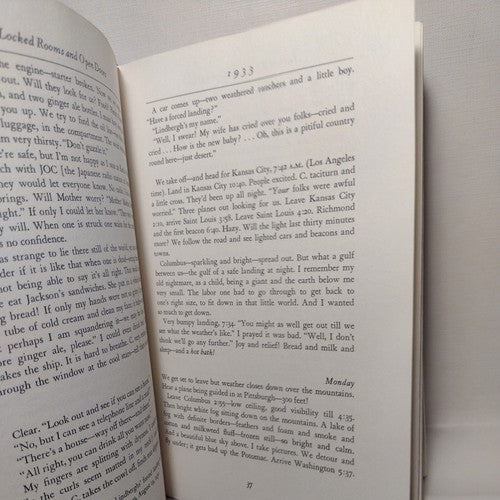 Locked Rooms and Open Doors by Anne Morrow Lindbergh -1st Ed. Hardcover -1974