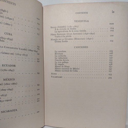 Modern Spanish Lyrics by Elijah Hills and S. Morley -1913 -HC no DJ -1st Ed
